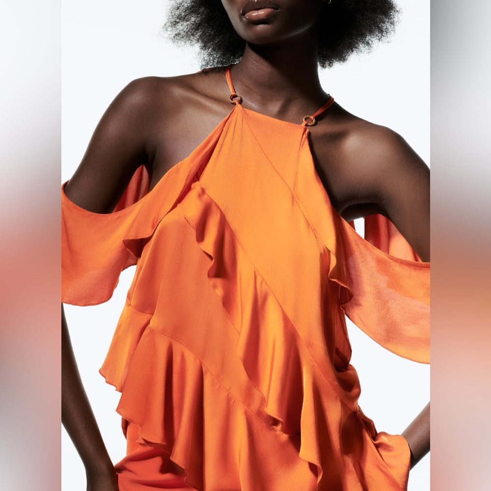ZARA ruffle top